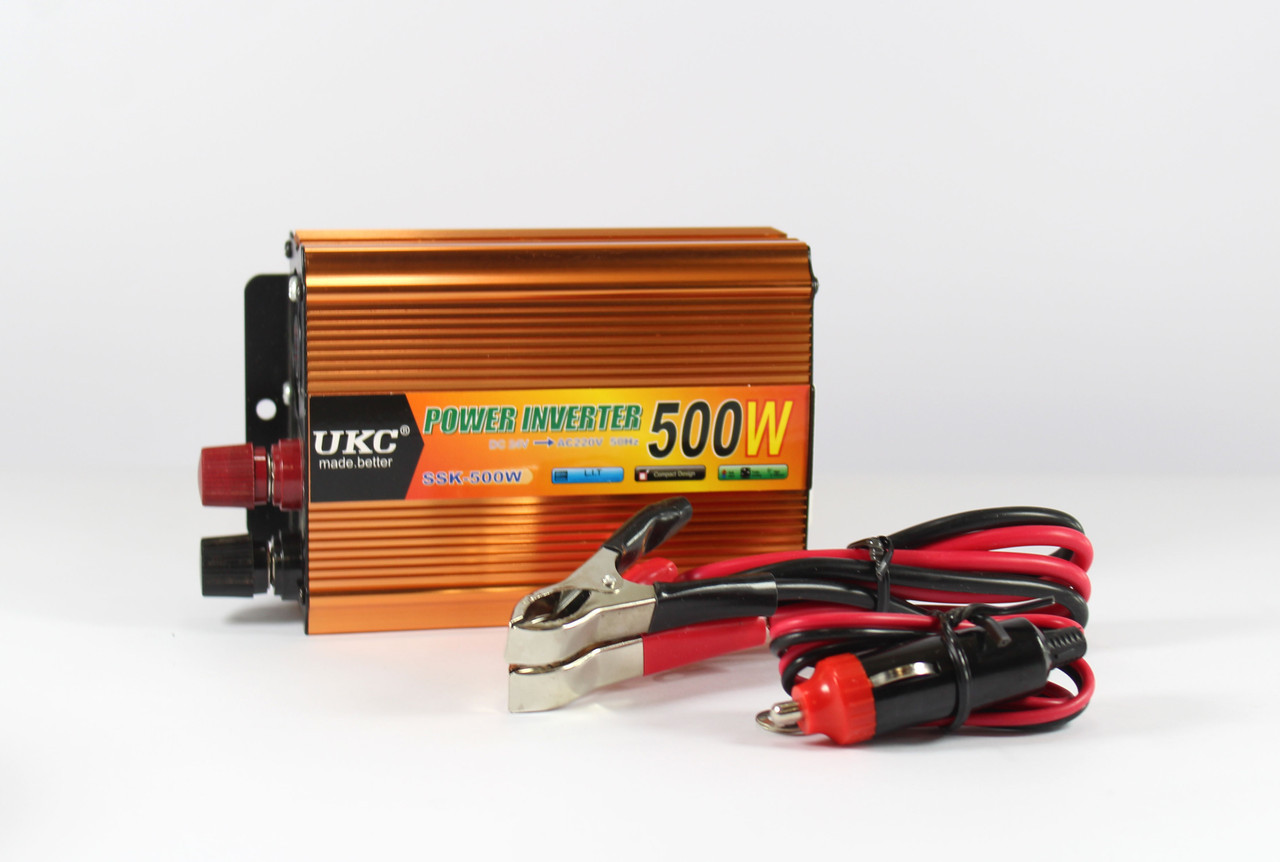 Перетворювач струму UKC AC/DC 500W SSK 12 V з LCD індикатором та USB (b24c8ba0) - фото 2