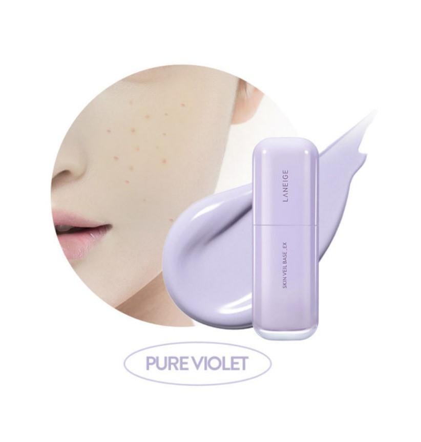 Основа під макіяж Laneige Skin Veil Base EX SPF 28 PA++ відтінок 40 Pure Violet 30 мл - фото 2 Основа під макіяж Laneige Skin Veil Base EX SPF 28 PA++ відтінок 40 Pure Violet 30 мл - фото 2