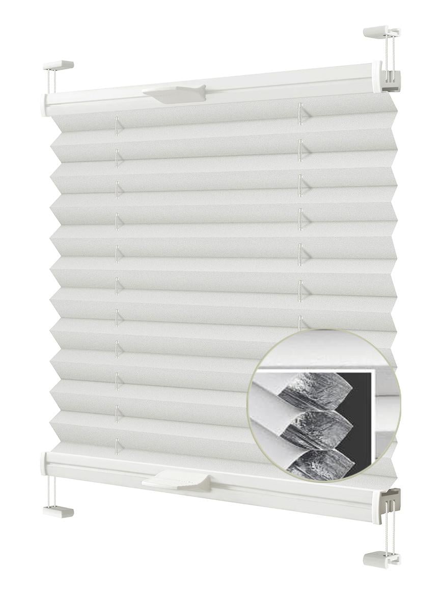 Жалюзи-плиссе Wenster тканевые Cosimo VS2 Albedo Duo Thermo Blackout 301 120х110 см Белый (3151354119595)