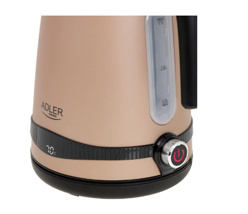 Електрочайник сталевий Adler з РК-дисплеєм та контролем температури 1,7 л Бежевий (28432301) - фото 5 Електрочайник сталевий Adler з РК-дисплеєм та контролем температури 1,7 л Бежевий (28432301) - фото 5