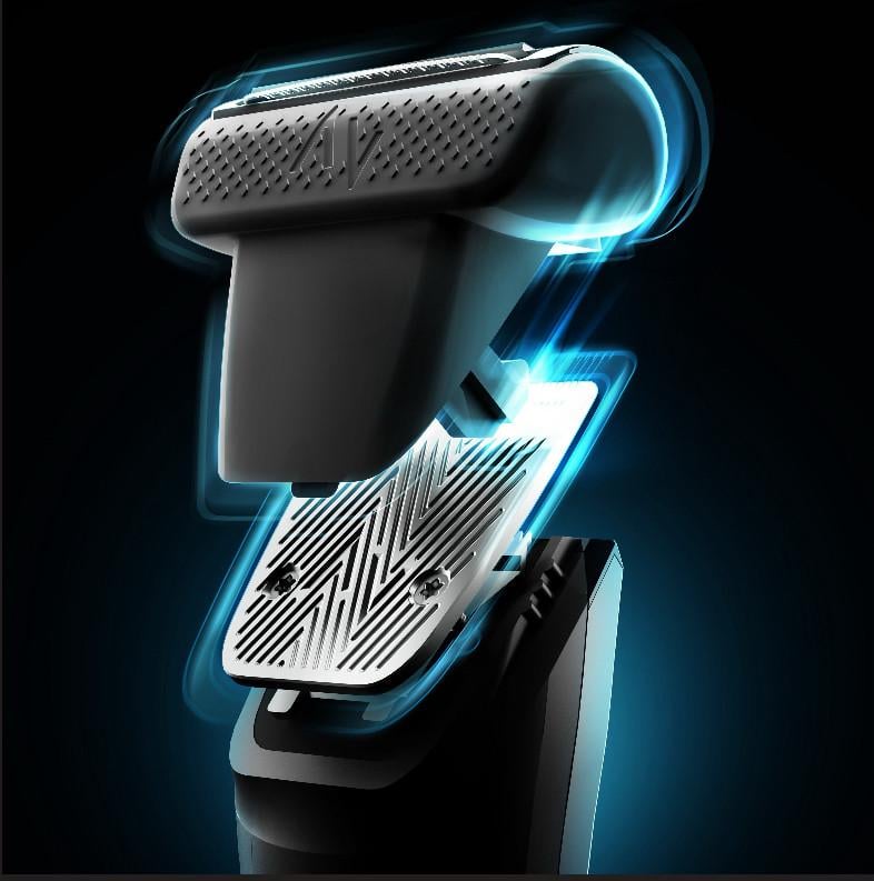 Триммер Shav 2 водонепроницаемый LED подсветка аккумуляторный Черный - фото 4