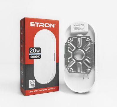 Світильник світлодіодний ETRON Communal 1-ESP-507-E ellipse 20 W 5000 K (1-ESP-507-E) - фото 3 Світильник світлодіодний ETRON Communal 1-ESP-507-E ellipse 20 W 5000 K (1-ESP-507-E) - фото 3