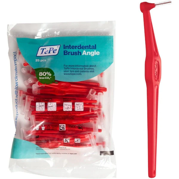 Ершики межзубные угловые TePe Angle 0,5 мм 25 шт. Красный (107281)