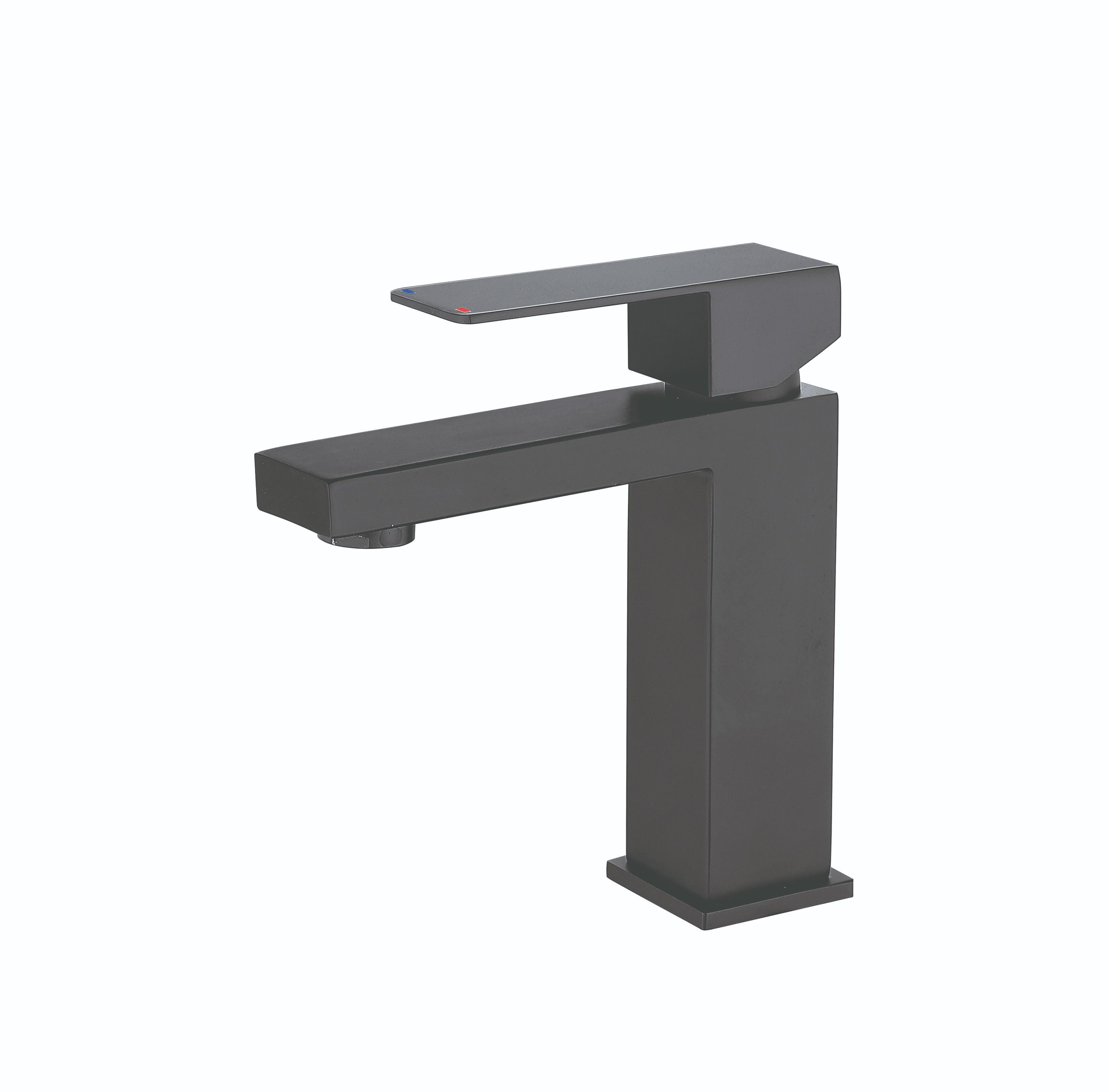 Смеситель для умывальника MIXXUS KUB-001-Heavy Graphite (MI6349)