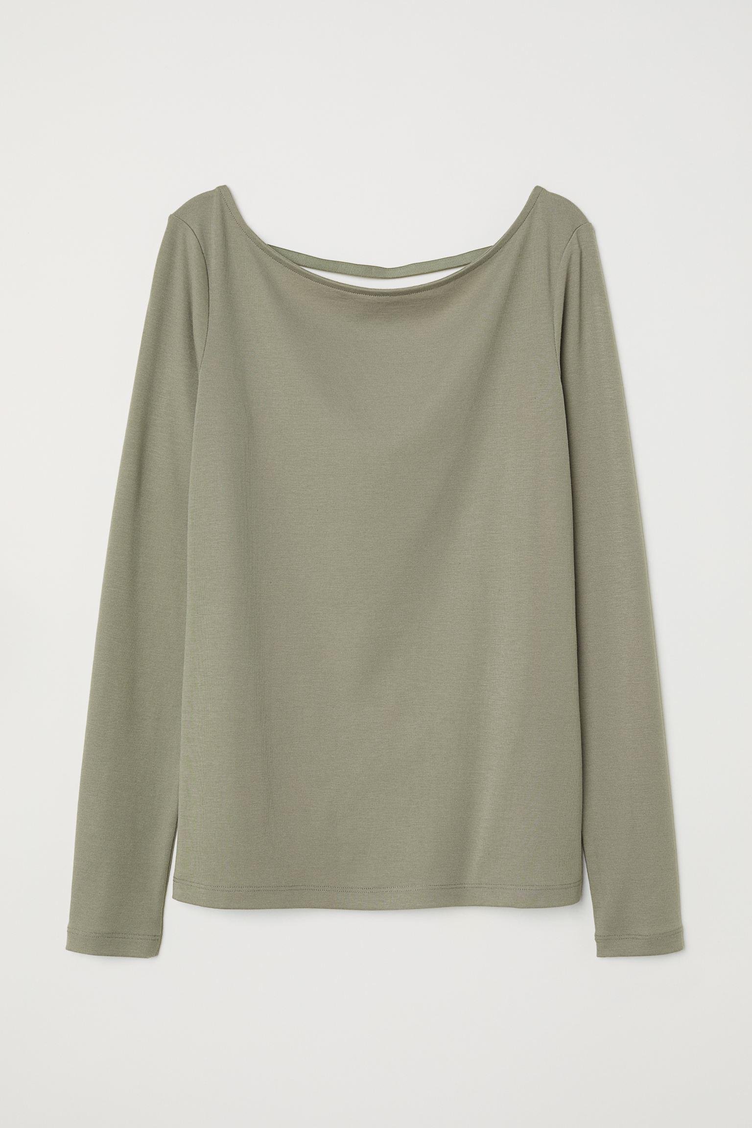 Лонгслів H&M р. 34 Хакі (643842195182)