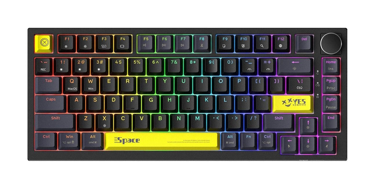 Клавиатура беспроводная игровая механическая Onikuma G-44 Pro с RGB подсветкой Bluetooth/2,4GHz/кабель (7487377)