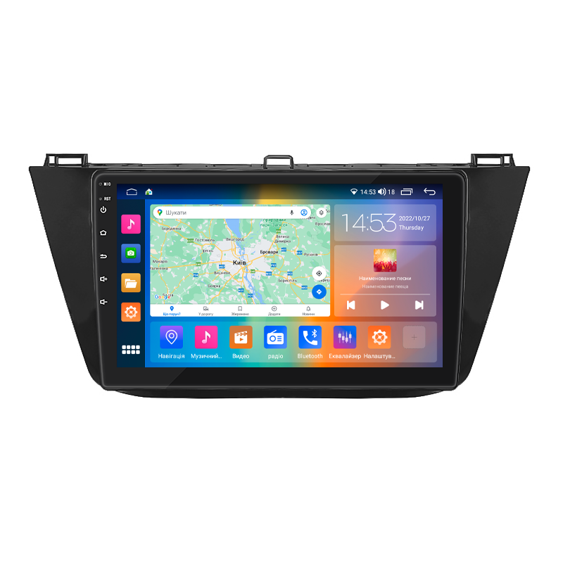 Штатная магнитола 10" Lesko для Volkswagen Tiguan II 2016-2020 4/64Gb CarPlay 4G Wi-Fi GPS Prime Вольксваген