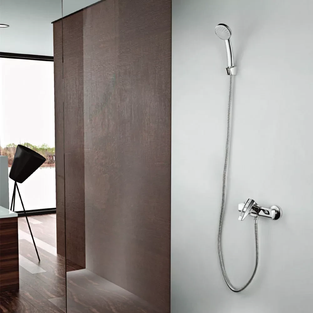 Смеситель для душа Wezer NOF5 с душевым гарнитуром Хром (NOF5) - фото 3