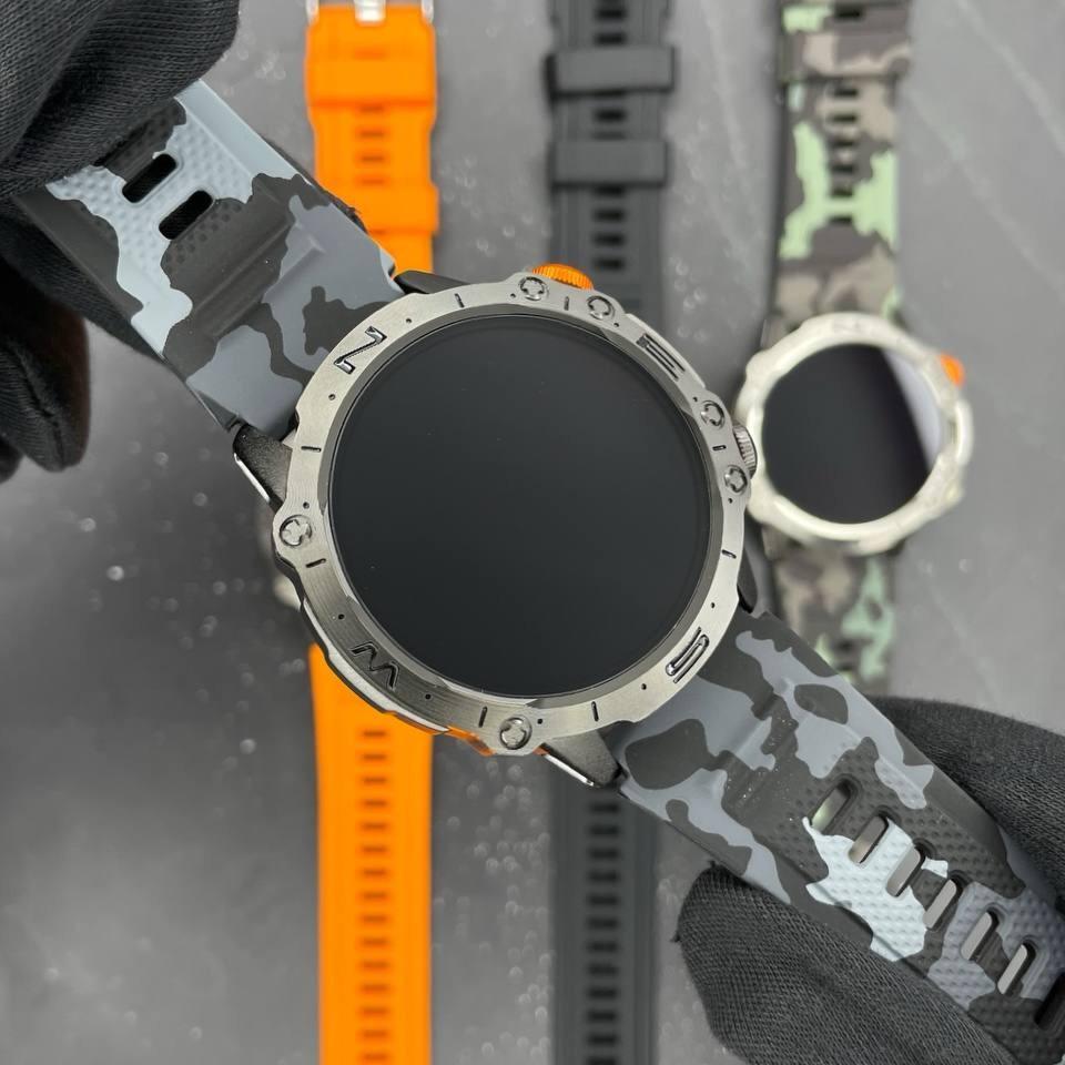 Смарт-годинник чоловічий круглий Modfit Combat Pro з металевим ремінцем/функцією дзвінка Чорний (1077-0269Pro) - фото 8