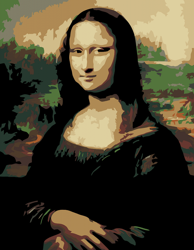 Картина по номерам Rosa Джоконда 35х45 см (N00013103)