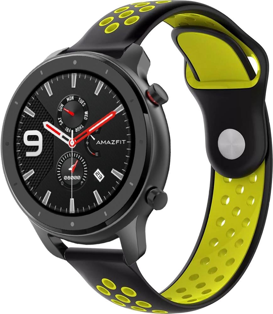 Ремешок Sport для Amazfit GTR 47 мм 22 мм Black Yellow (23048-61)