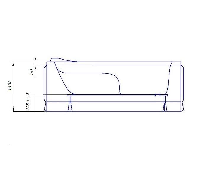 Ванна акрилова Redokss San PESCARA 1700х700 мм - фото 5 Ванна акрилова Redokss San PESCARA 1700х700 мм - фото 5