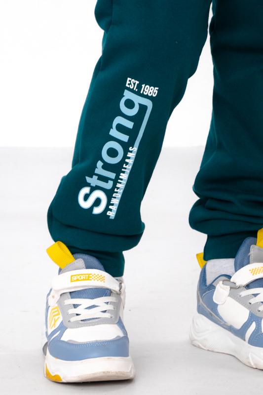 Костюм для хлопчика утеплений світшот та штани Носи Своє з малюнком 110 см Смарагдовий​ (6063-023-33-6) - фото 5