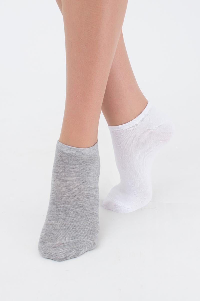 Шкарпетки жіночі короткі 2 пари Giulia WS1 CLASSIC 2 пари р. 36/39 Multicolor/Light grey melange/White (30668213)