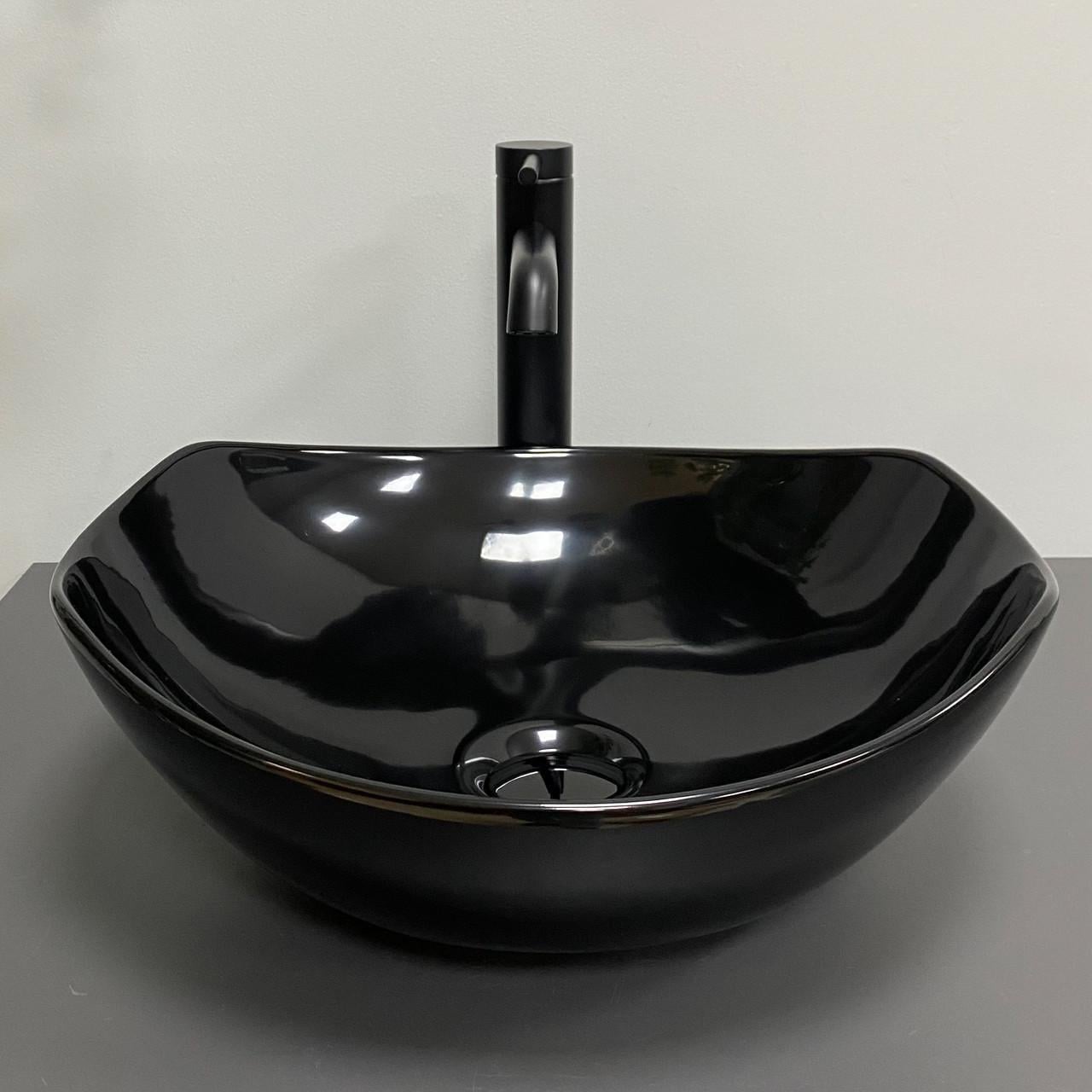Умывальник накладной VBI RONTA Dark Black Glossy (2808389357)