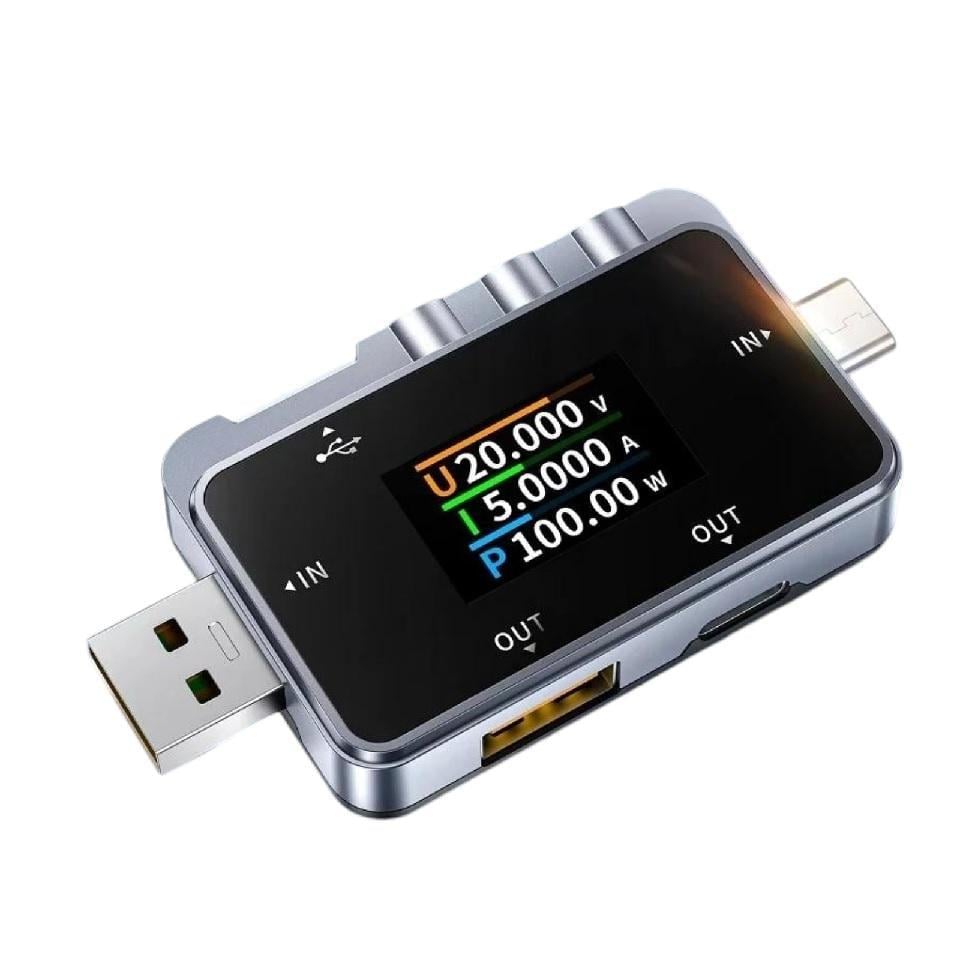 Тестер анализатор зарядных устройств Fnirsi FNAC-28 USB внешних аккумуляторов и USB-кабелей (19470)