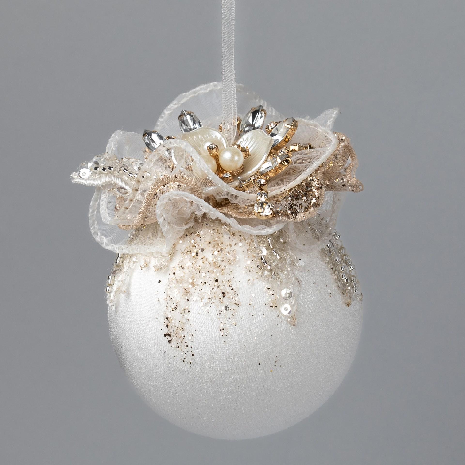 Іграшка на ялинку Флоріаль "Княжна" куля 8 см (5300)