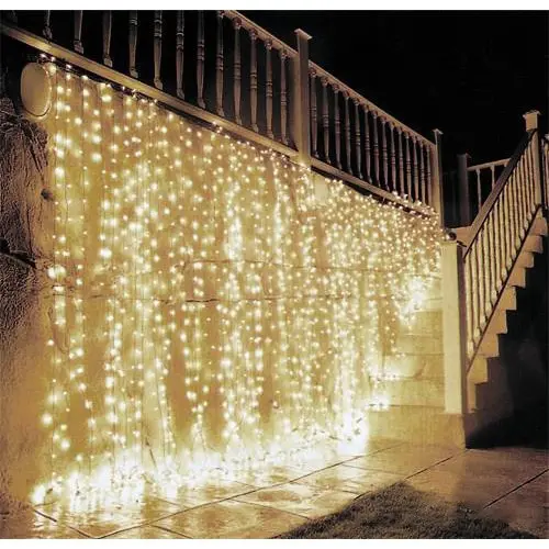 Гірлянда-штора Digital LED Водоспад з ефектом дощу 230 В 3 м Теплий Білий (ND-213-G-18) - фото 1 Гірлянда-штора Digital LED Водоспад з ефектом дощу 230 В 3 м Теплий Білий (ND-213-G-18) - фото 1
