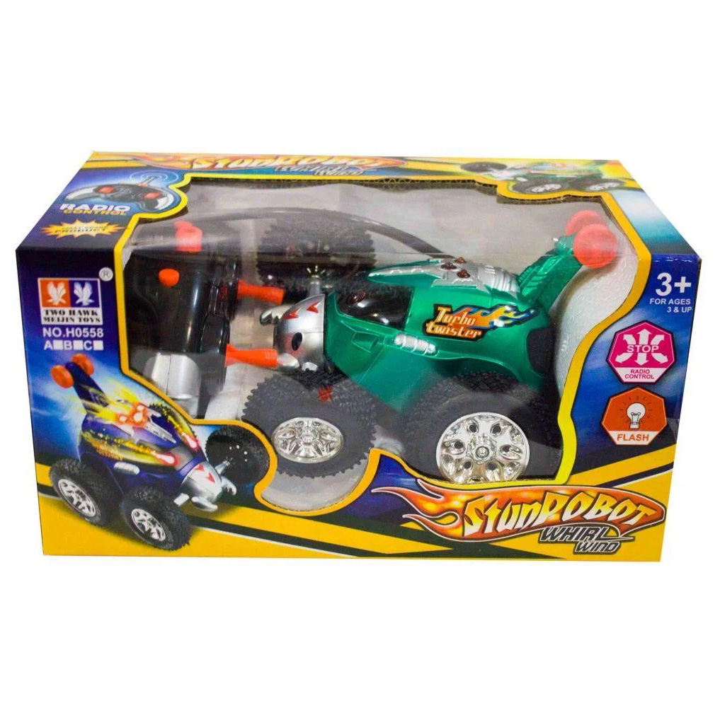 Машинка перевертыш A-Toys H0558 Зеленый - фото 3 Машинка перевертыш A-Toys H0558 Зеленый - фото 3