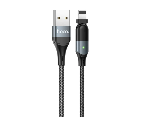 Кабель дата Hoco U100 Orbit USB-Lightning 12 м Черный - фото 3 Кабель дата Hoco U100 Orbit USB-Lightning 12 м Черный - фото 3