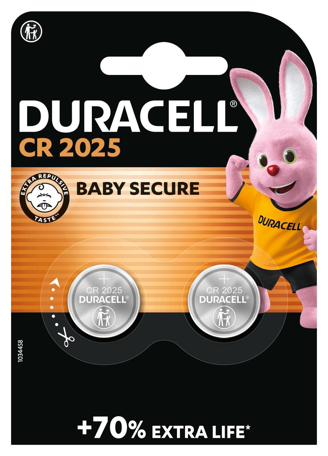 Батарейка Duracell CR2025 Lithium 3v 2 шт. (35320883)