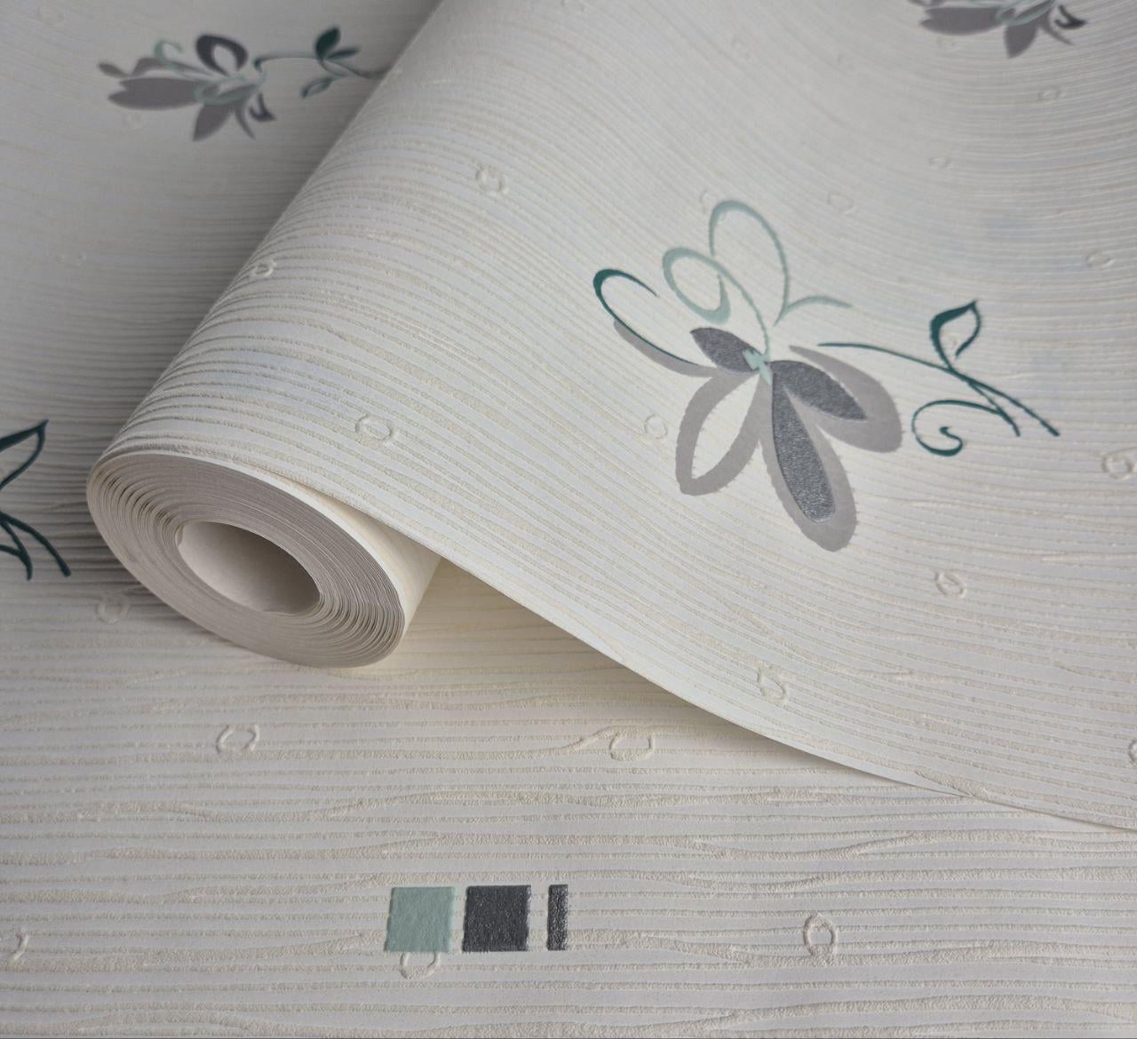 Обои виниловые Marburg 53405 0,53х10,05 м Молочный (29784678)