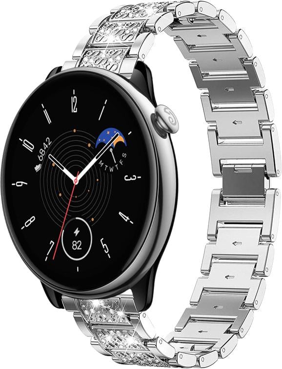 Браслет металлический Glam для Amazfit GTR Mini Silver (33497-59)
