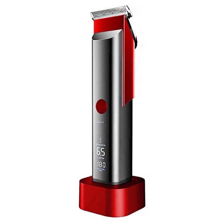 Машинка для стрижки волосся Kemei KM-5016 акумуляторна 5 W Red-Gray (3_01391)