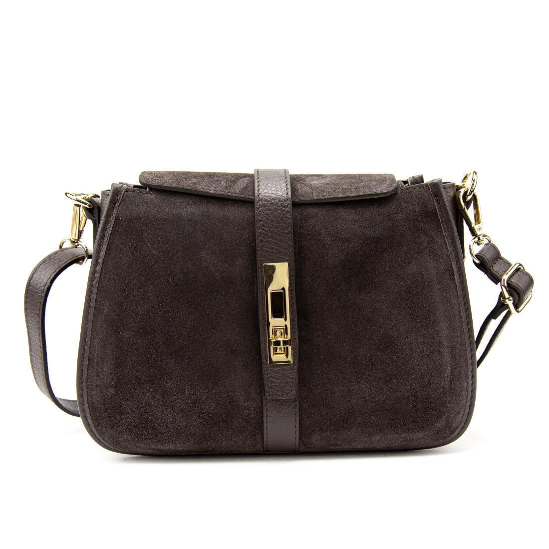 Жіноча сумка замшева Firenze Italy F-IT-9895DB Шоколадний (2776862199) - фото 3 Жіноча сумка замшева Firenze Italy F-IT-9895DB Шоколадний (2776862199) - фото 3