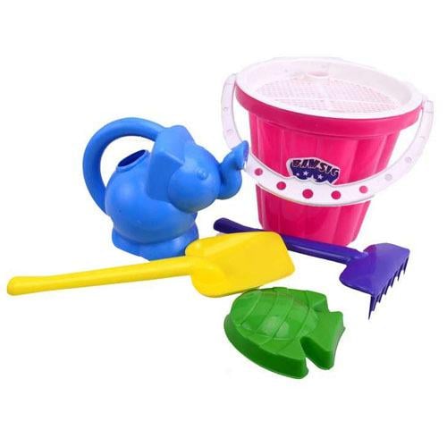 Відро велике Bamsic 011/2 №3 та лопатка/граблі/лійка велика/пасочка 27х24х24 см