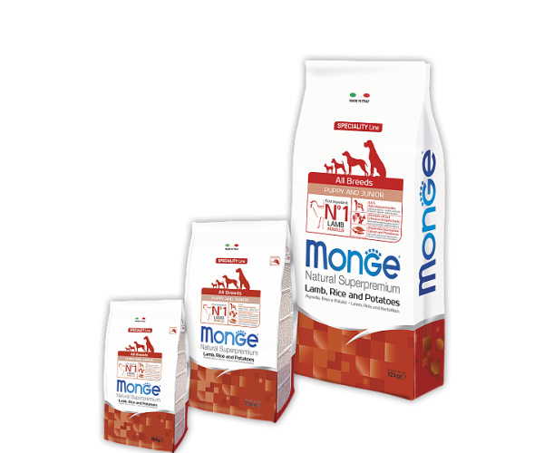Корм сухой Monge Puppy&Junior Lamb с ягненком рисом и картофелем для щенков всех пород 15 кг - фото 2 Корм сухой Monge Puppy&Junior Lamb с ягненком рисом и картофелем для щенков всех пород 15 кг - фото 2
