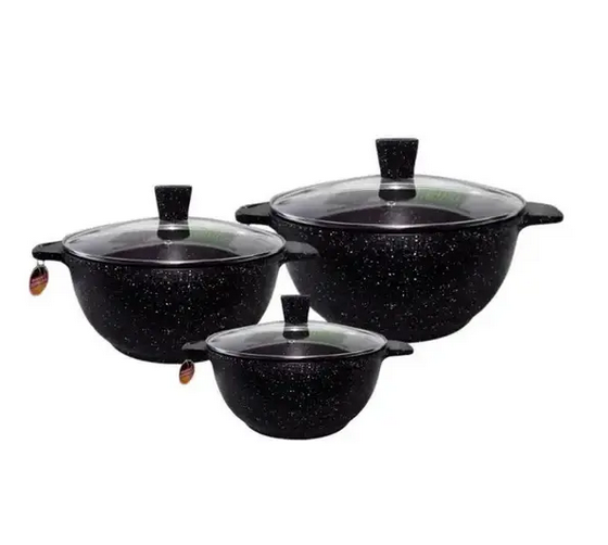 Набір посуду Edenberg з гранітним покриттям 6 пр. ( ЧорнийEB-3985) Набір посуду Edenberg з гранітним покриттям 6 пр. ( ЧорнийEB-3985)