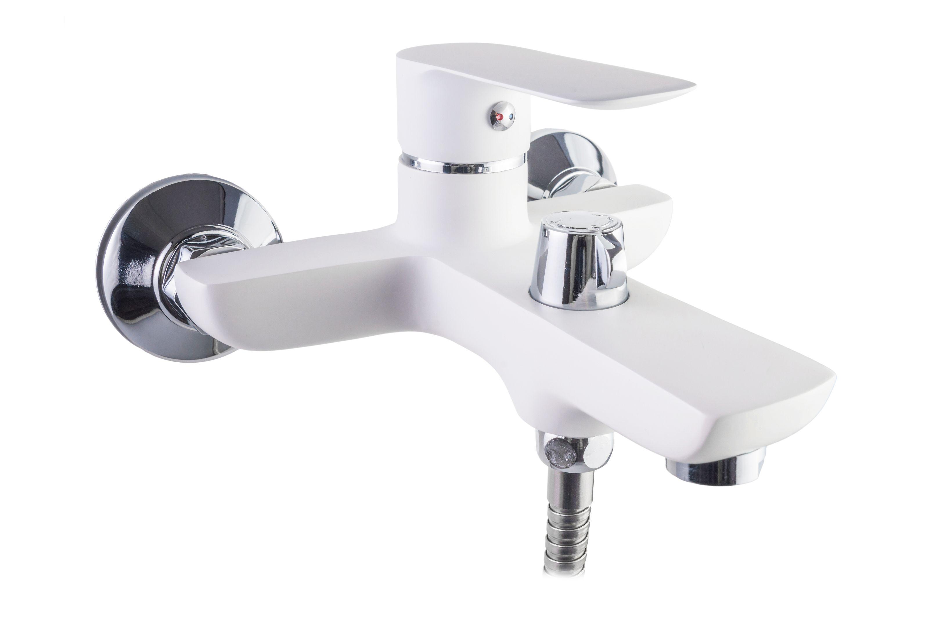 Змішувач для ванної KRONER Fulda-W060 CV018080 одноважільний Білий (136191)