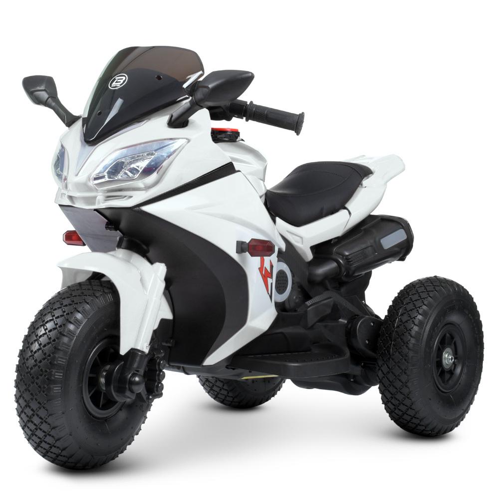 Дитячий електромотоцикл Bambi 3 колісний 50W M 4840AL Білий (534132085)