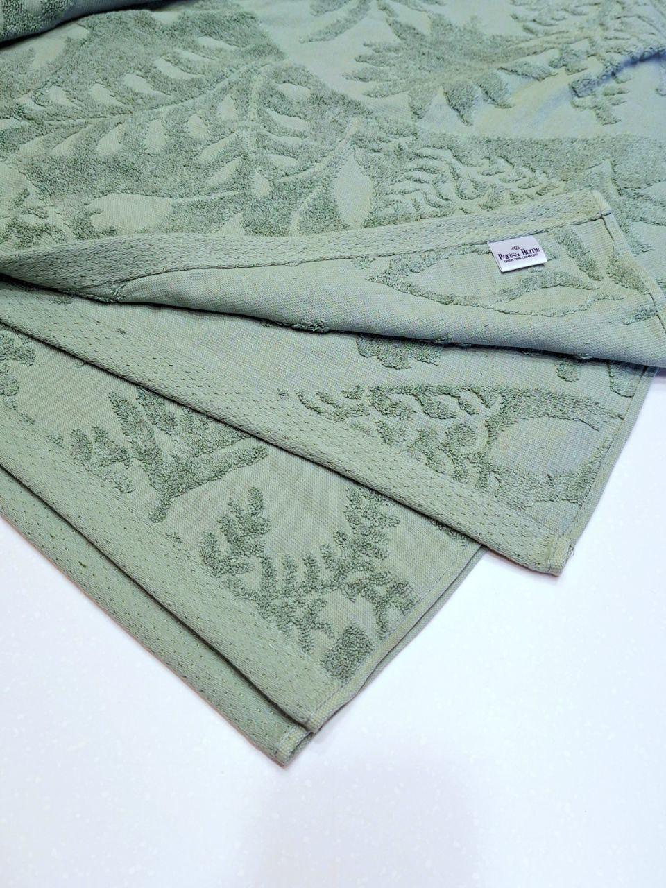 Простирадло махрове Parisa Home 150x200 см Зелений (1226) - фото 4