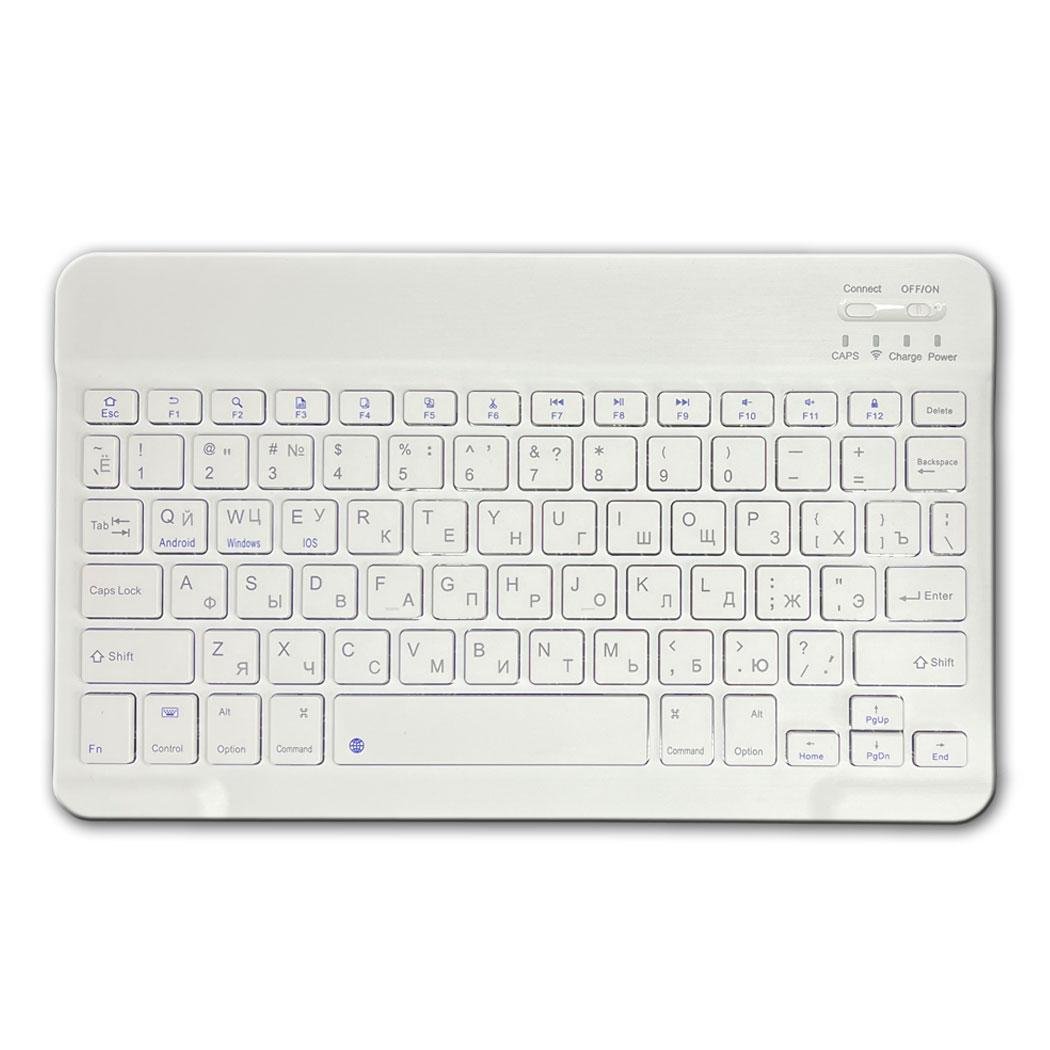 Комплект беспроводной Primo NB01 Bluetooth клавиатура/мышка White (1958571068) - фото 3