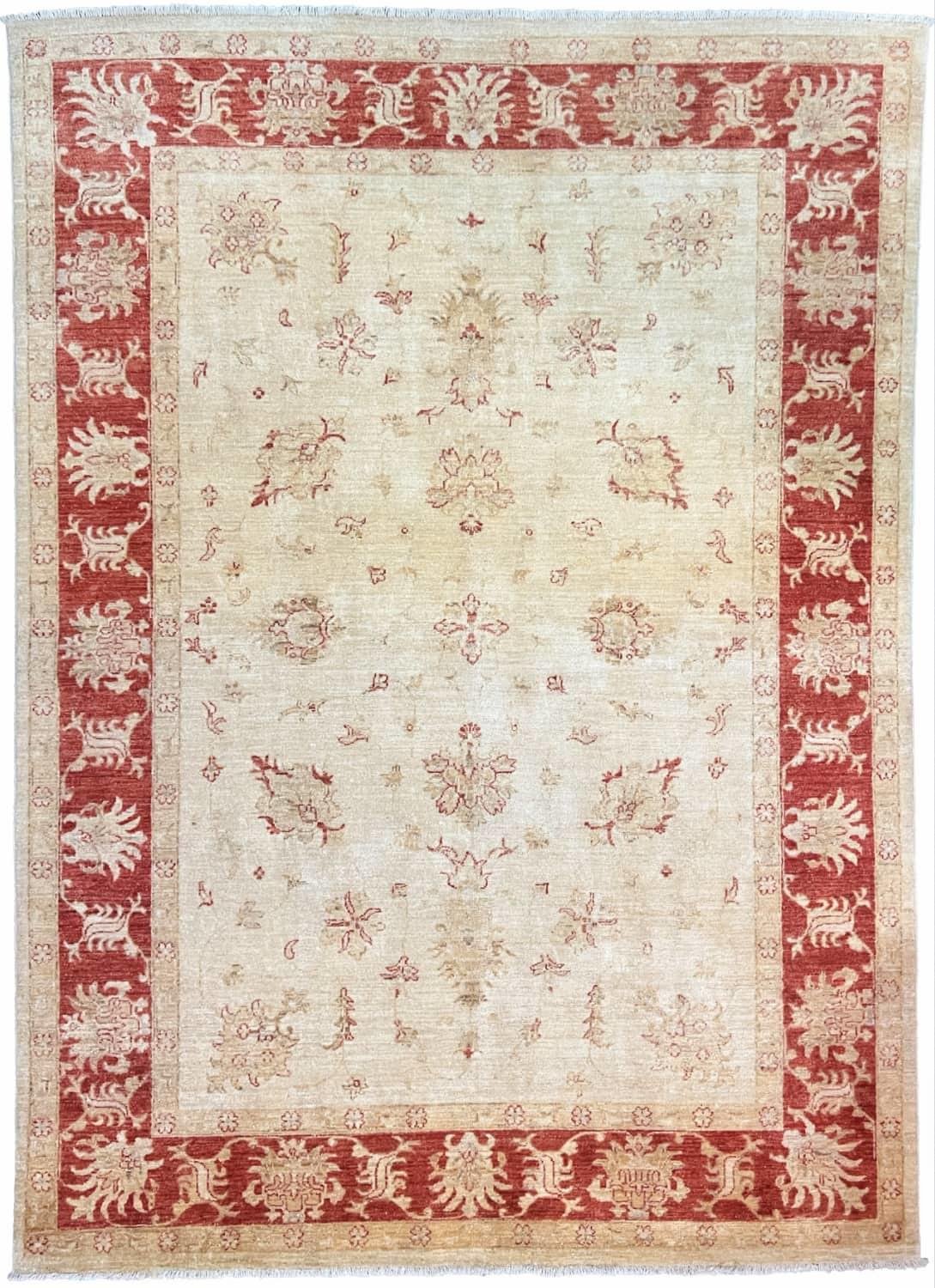 Килим ручної роботи Ziegler 12 165x220 см Cream/Red (82541622)