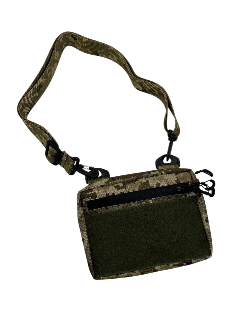 Сумка военная МК через плечо полукольцо Пиксель (3585597)