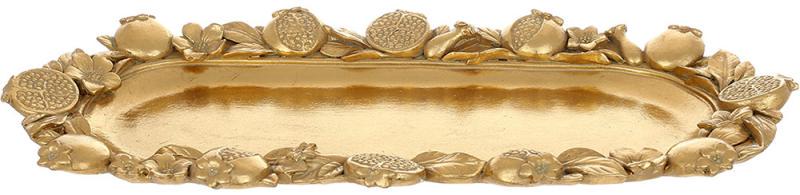 Блюдо для біжутерії Гранат 35х16 см полістоун Золотий (32329035) Блюдо для біжутерії Гранат 35х16 см полістоун Золотий (32329035)