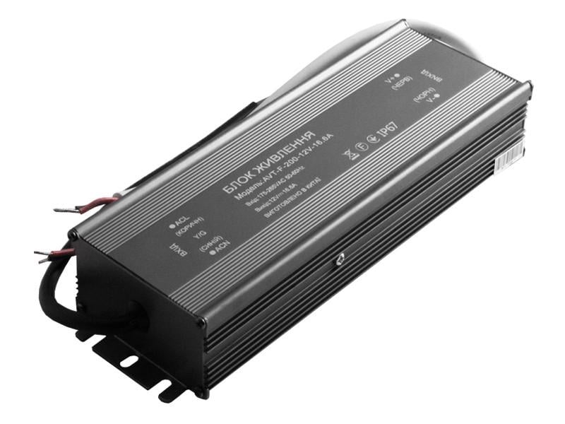Блок живлення 12 В 200 Вт IP67 (3568)