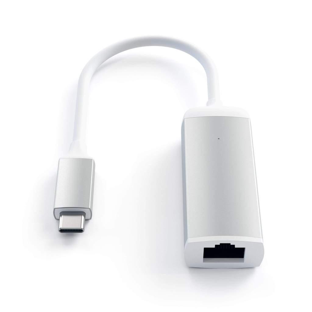 Satechi Type-C Ethernet Adapter, Silver(ST-TCENS)