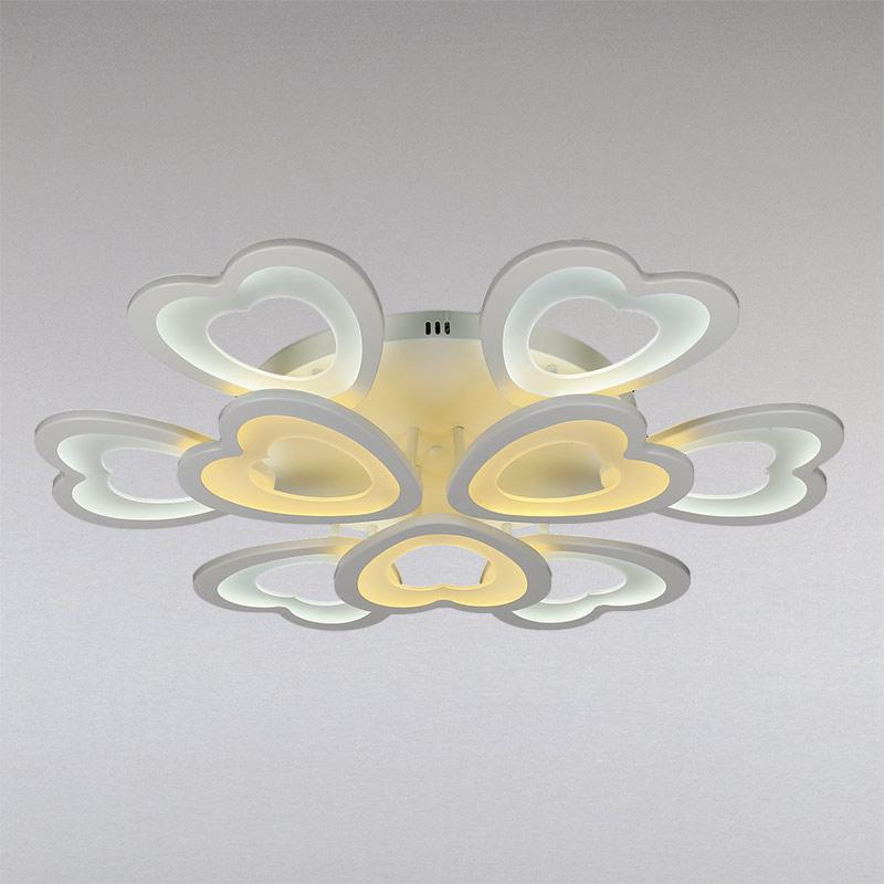 Люстра потолочная LED Light House LS-13137-6+3 WH светодиодная с пультом Белый