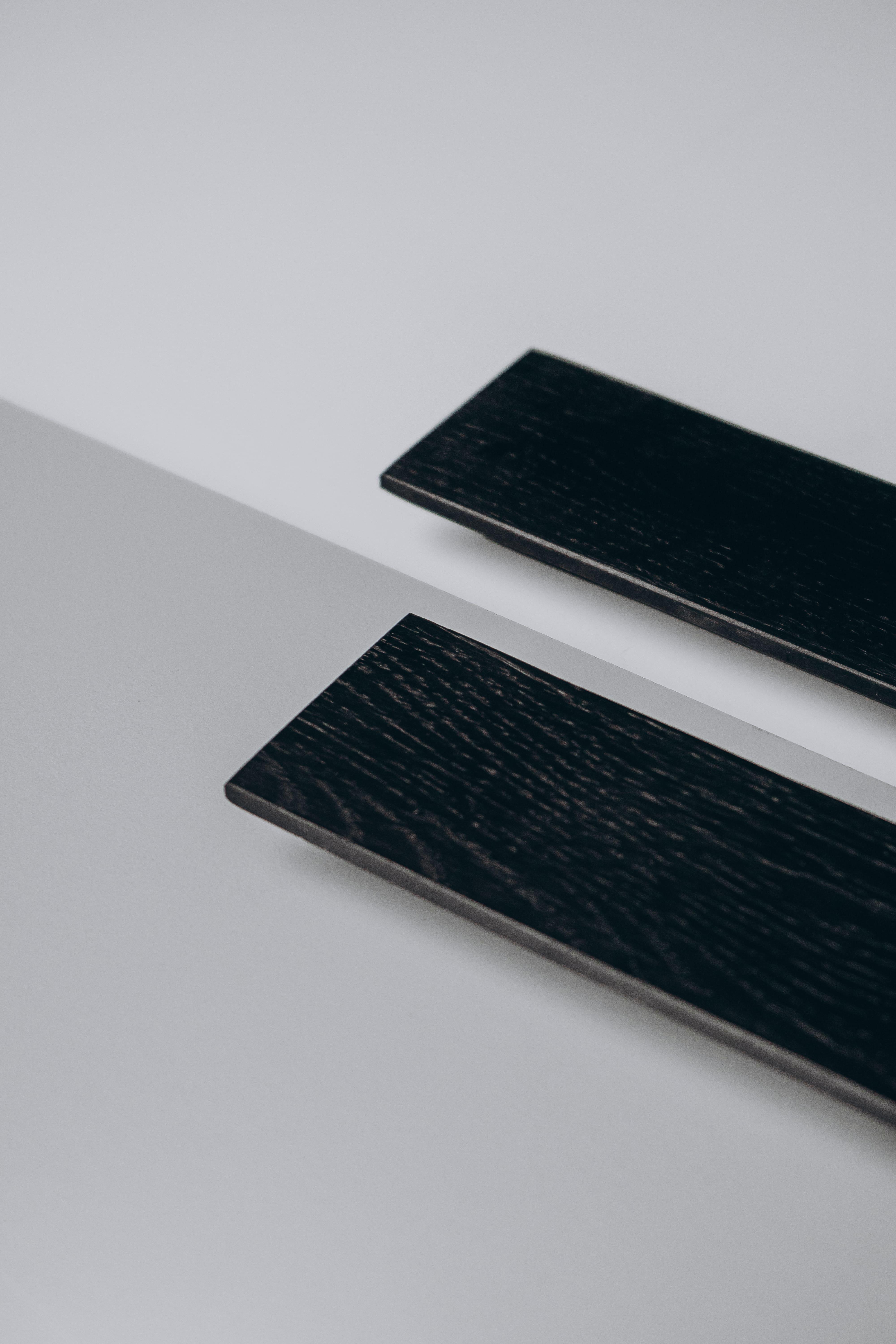 Меблева ручка з дерева 250x55 мм PLATO black - фото 3 Меблева ручка з дерева 250x55 мм PLATO black - фото 3