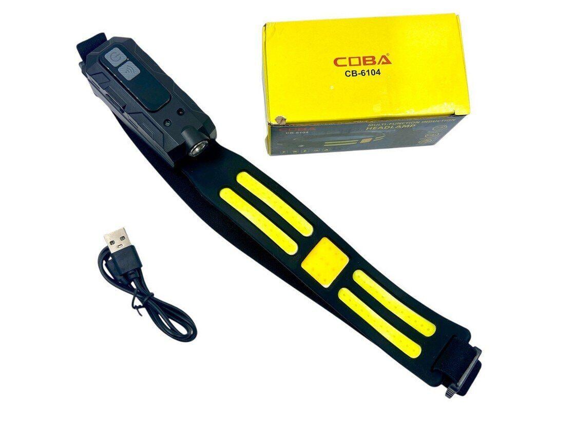 Фонарь налобный аккумуляторный Bailong CB-6104 USB Type-C датчик жеста COB XPE IPX4 Теплый Белый (32551175) Фонарь налобный аккумуляторный Bailong CB-6104 USB Type-C датчик жеста COB XPE IPX4 Теплый Белый (32551175)