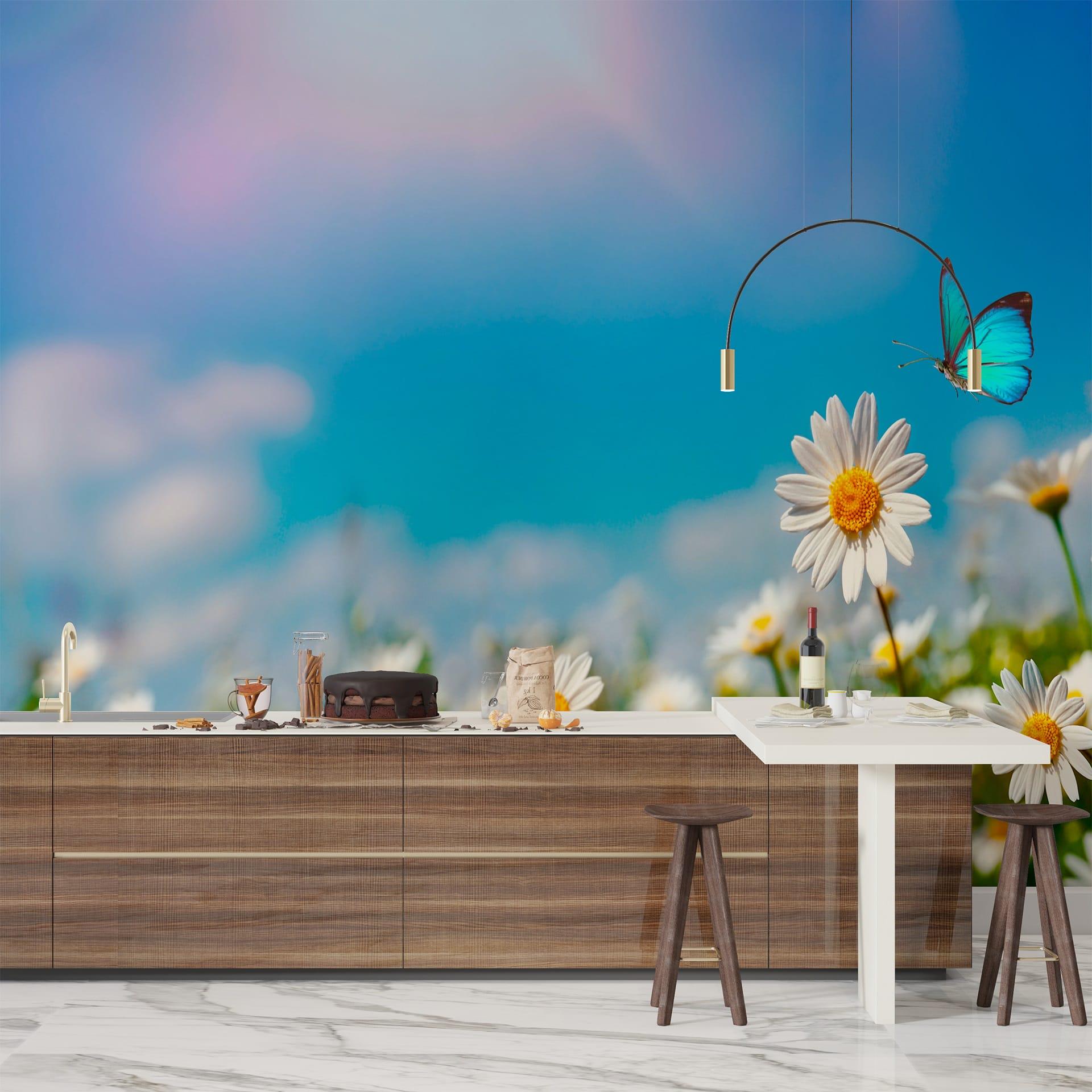 Фотообои флизелиновые Styleo Print-walls Ромашковое поле 0234 400х250 см (Pw-0234/4)