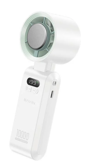 Вентилятор акумуляторний BAVIN BF-004 ICE CUBE TURBO FUN 10000RPM White (BF-004-WH)