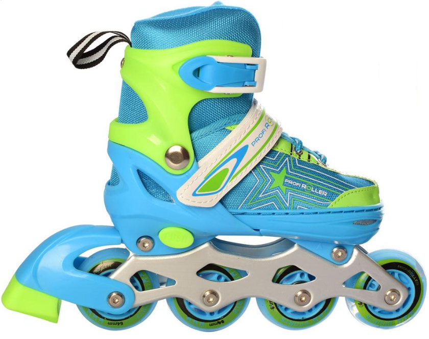 Ковзани дитячі роликові розсувні A 4138-S-BL з підсвічуванням р. 31-34 - фото 1 Ковзани дитячі роликові розсувні A 4138-S-BL з підсвічуванням р. 31-34 - фото 1