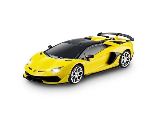 Машинка радиоуправляемая Lamborghini Aventador SVJ Roadster 1:24 Желтый Машинка радиоуправляемая Lamborghini Aventador SVJ Roadster 1:24 Желтый