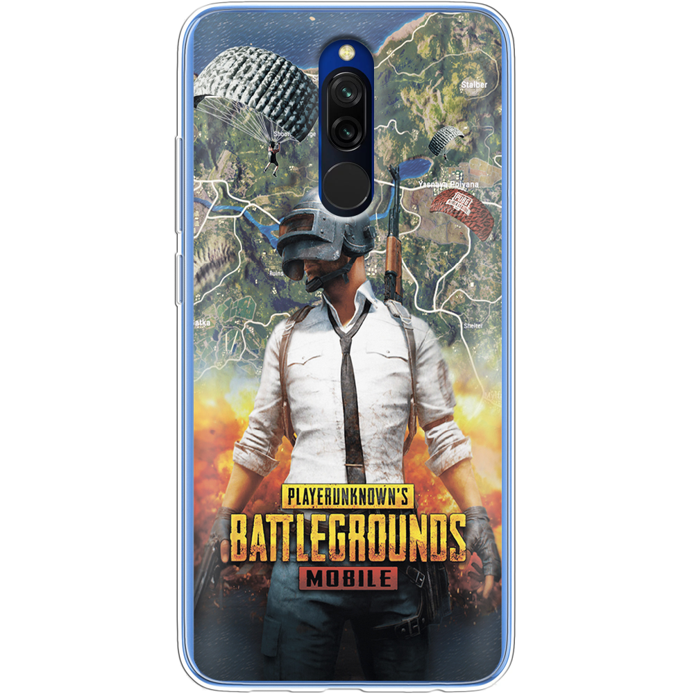 Чехол Boxface Xiaomi Redmi 8 PUBG Mobile Прозрачный силикон (38411-up2309-38411)