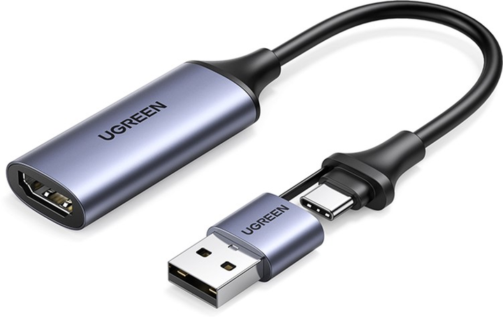 Конвертор сигнала Ugreen CM489 USB-A/Type-C на HDMI Video Capture Device (2000155) - фото 1 Конвертор сигнала Ugreen CM489 USB-A/Type-C на HDMI Video Capture Device (2000155) - фото 1